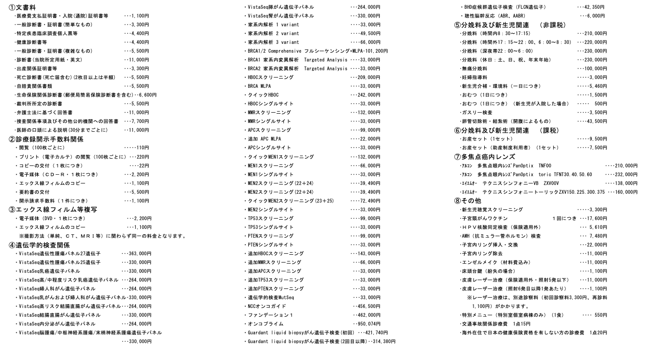 その他保険外負担に係る費用