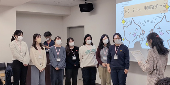 >1-8,2-6,手術室「うずらのカップ初参加」チーム